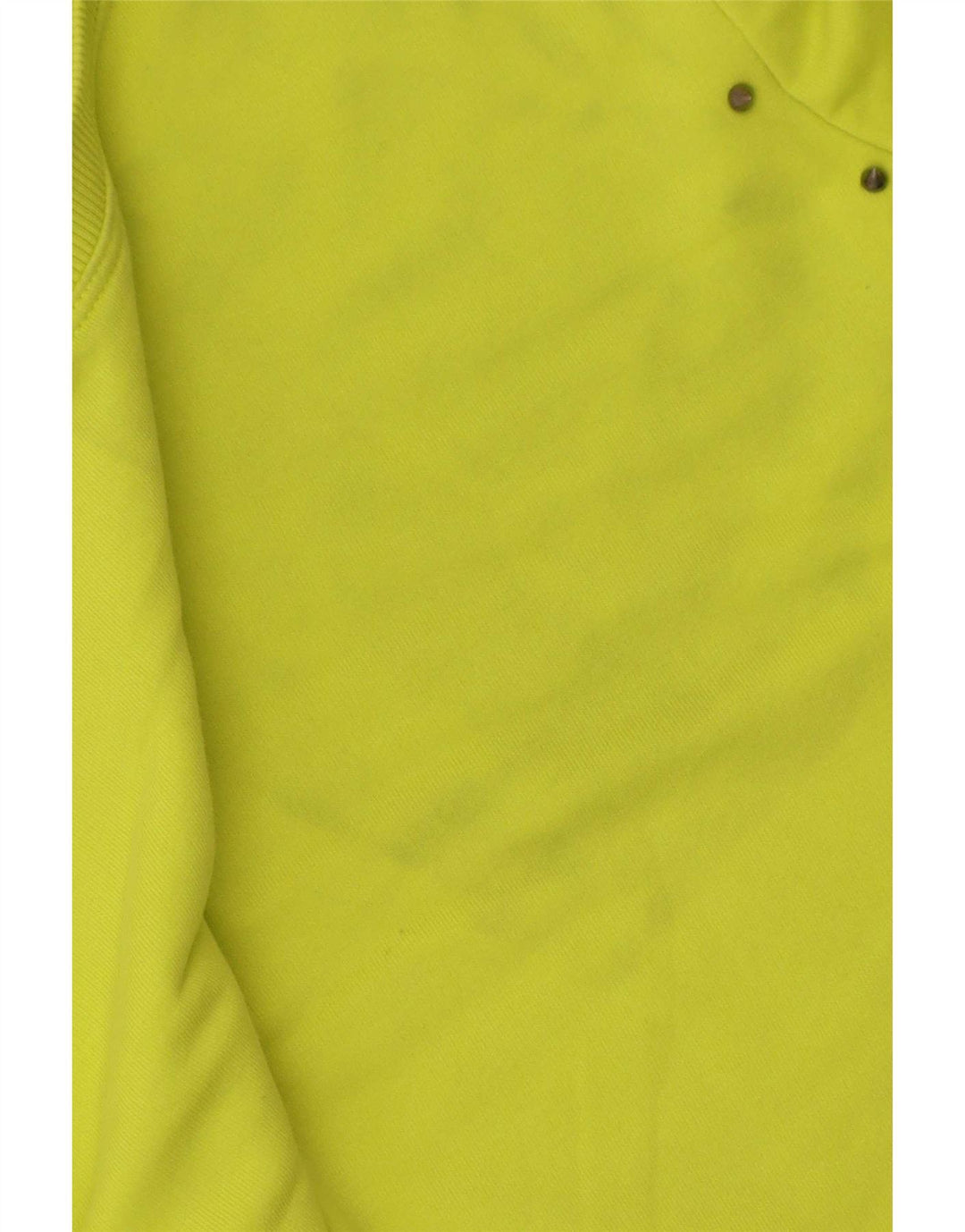Felpa corta da donna Zara UK 14 cotone verde medio