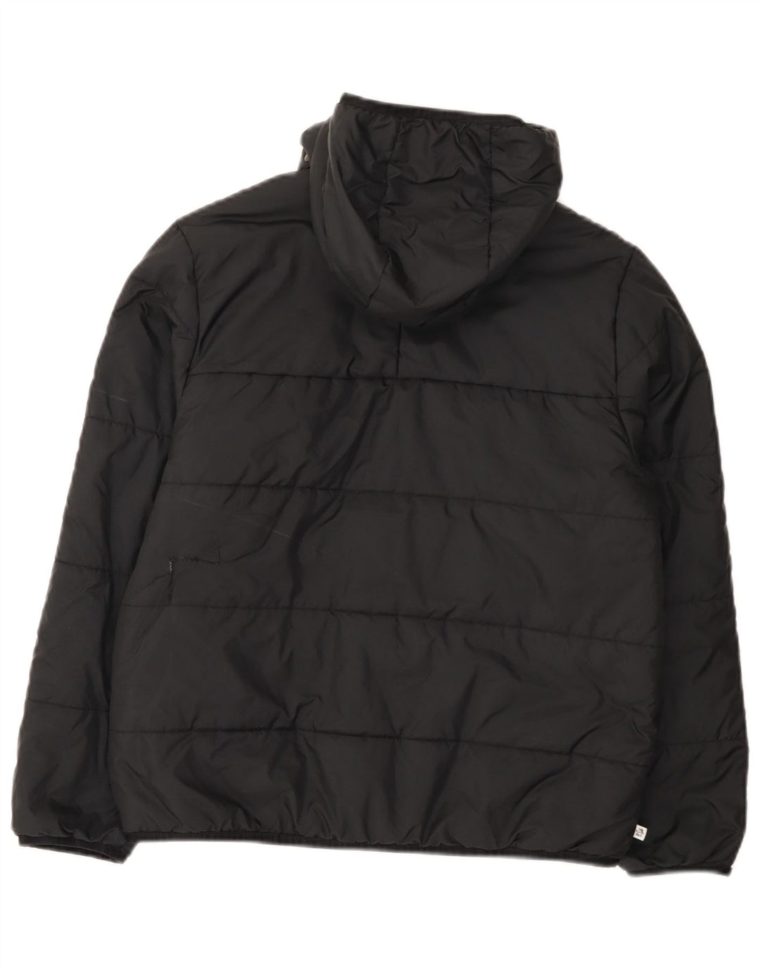 Giacca imbottita con cappuccio Adidas da ragazzo 11-12 anni in poliestere nero