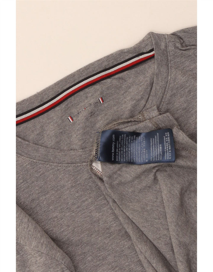 Tommy Hilfiger Top Bambino Manica Lunga 12-13 Anni Cotone Grigio