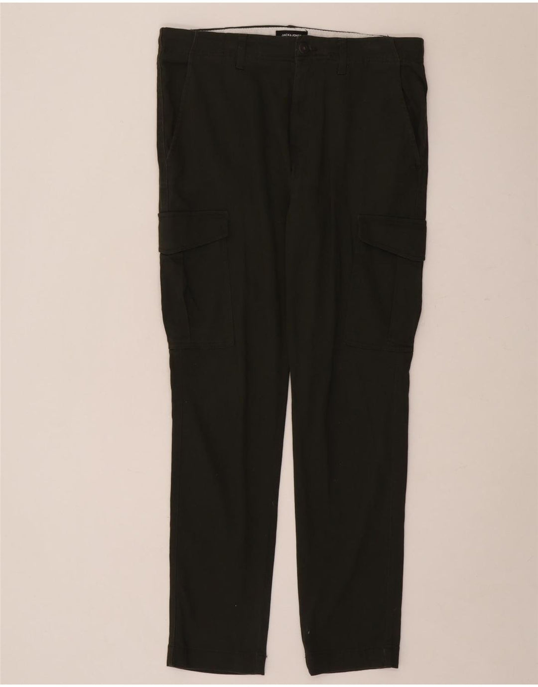 Pantaloni cargo slim da uomo Jack & Jones W33 L32 cotone verde