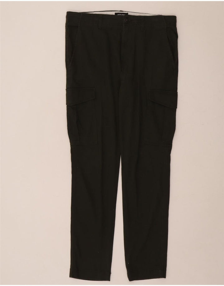 Pantaloni cargo slim da uomo Jack & Jones W33 L32 cotone verde