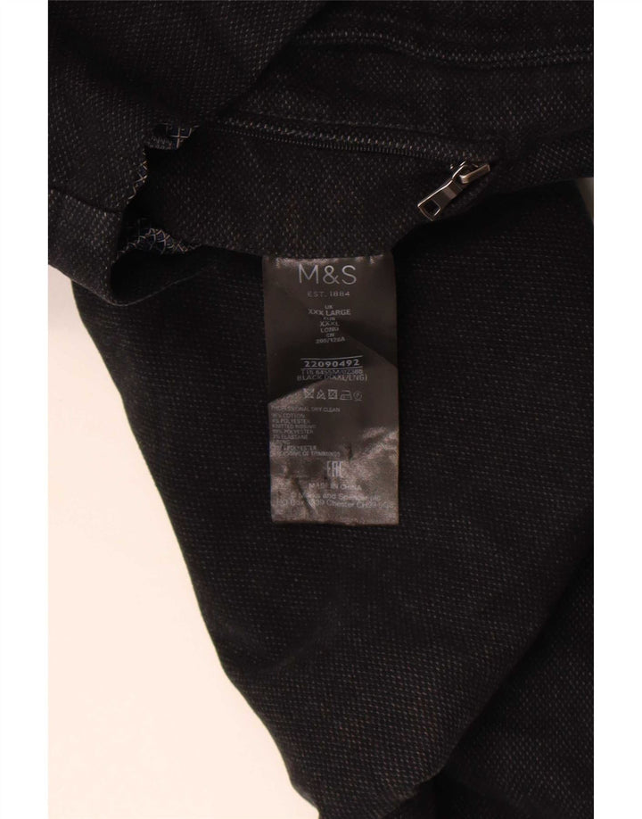 Giacca multiuso da uomo Marks & Spencer UK 46 3XL Cotone nero
