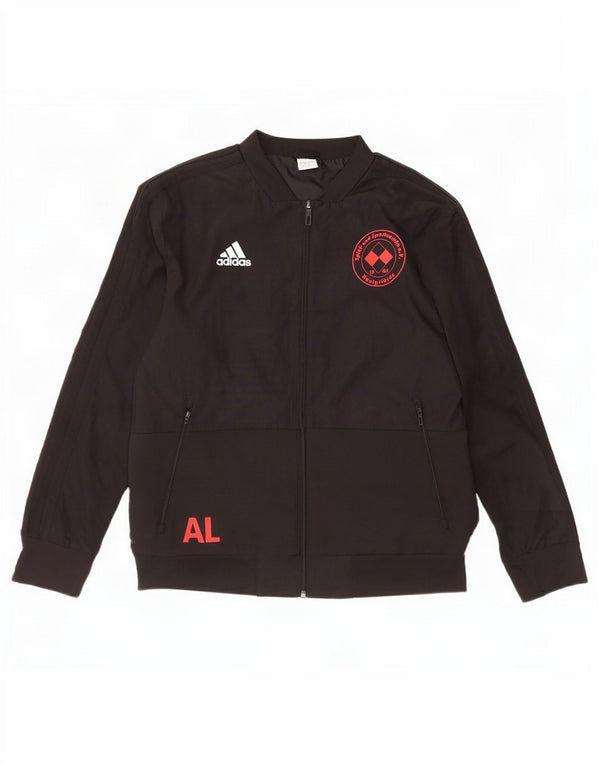 Giacca da ginnastica Adidas Climalite Graphic da uomo, grande, in poliestere nero