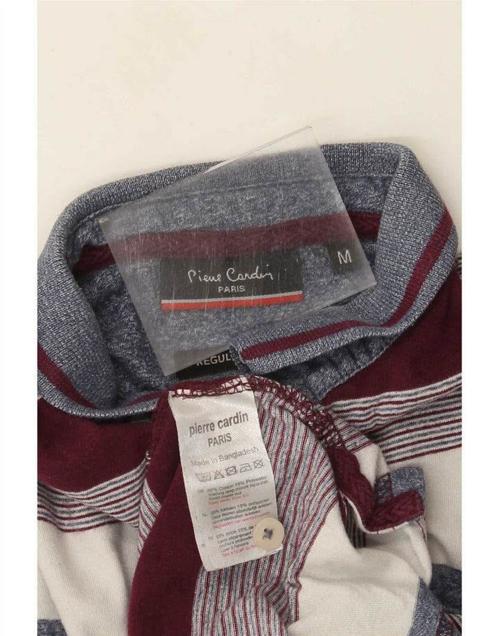 Polo da uomo Pierre Cardin in cotone a righe multicolori medie