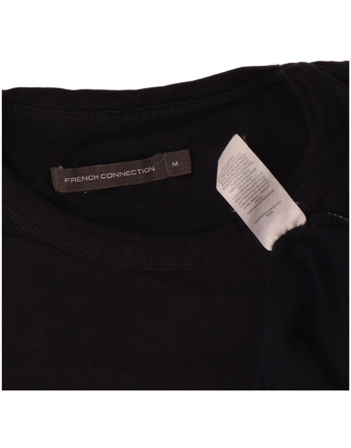 T-shirt da uomo French Connection Top in cotone blu navy medio