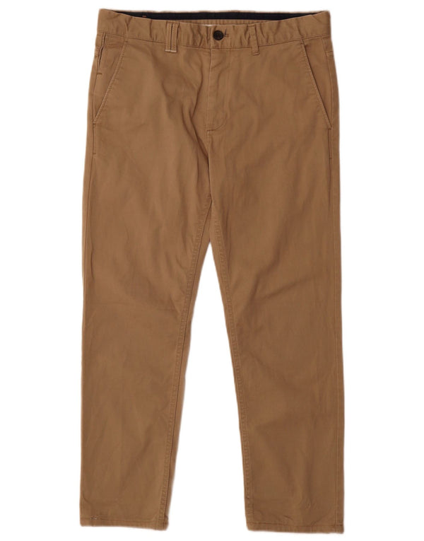 Pantaloni corti dritti da uomo Zara EU 40 medio W31 L25 cotone beige