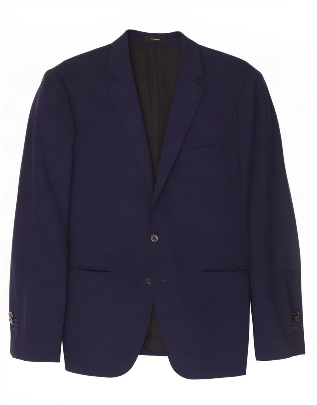 Giacca blazer da uomo a 2 bottoni Massimo Dutti EU 54 XL Lana blu navy