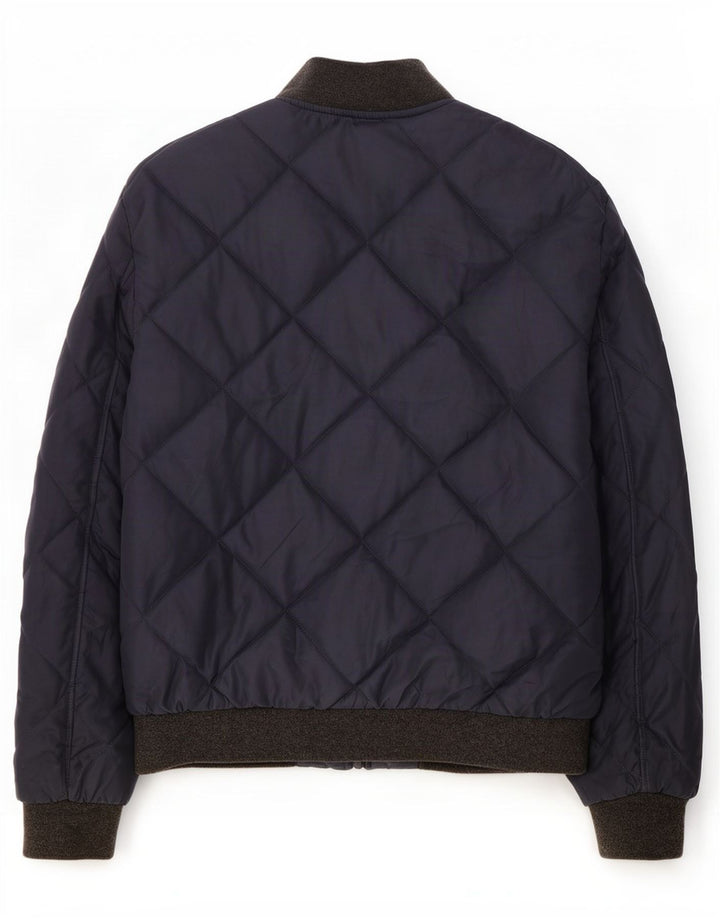 Giubbotto bomber trapuntato da uomo Marks & Spencer UK 38 poliestere medio blu navy