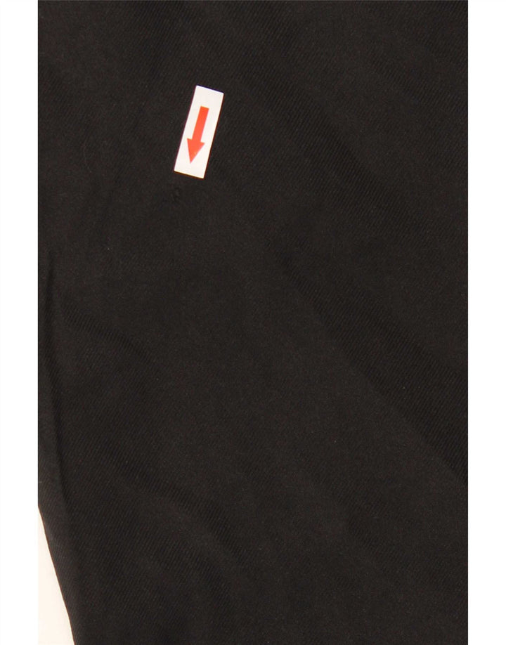 Pantaloni da abito dritti da uomo Marks & Spencer W42 L31 poliestere nero