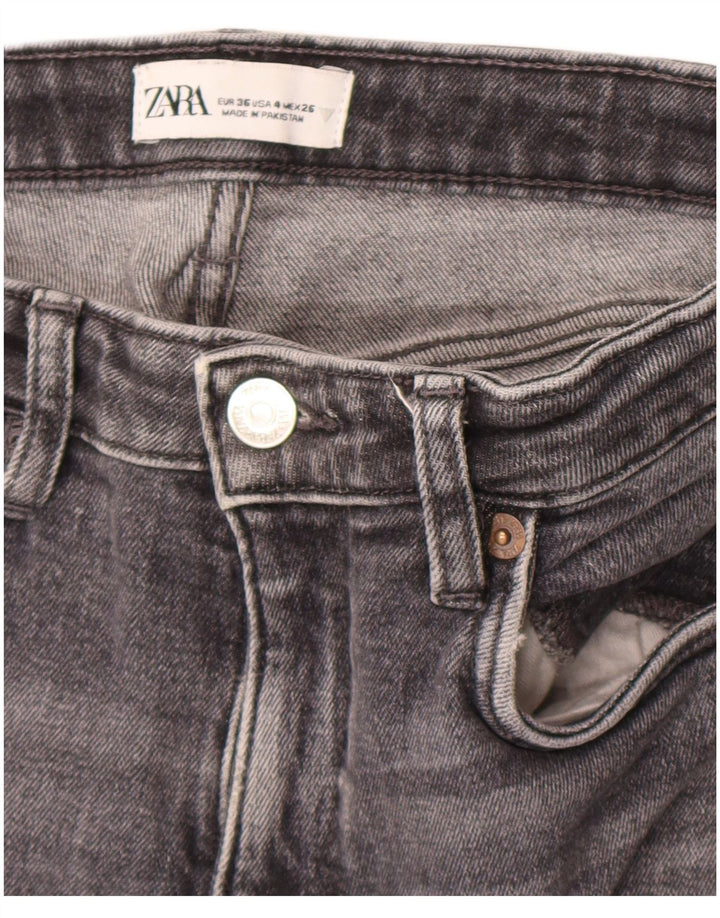 Jeans corti da donna Zara EU 36 XS W26 L25 Grigio
