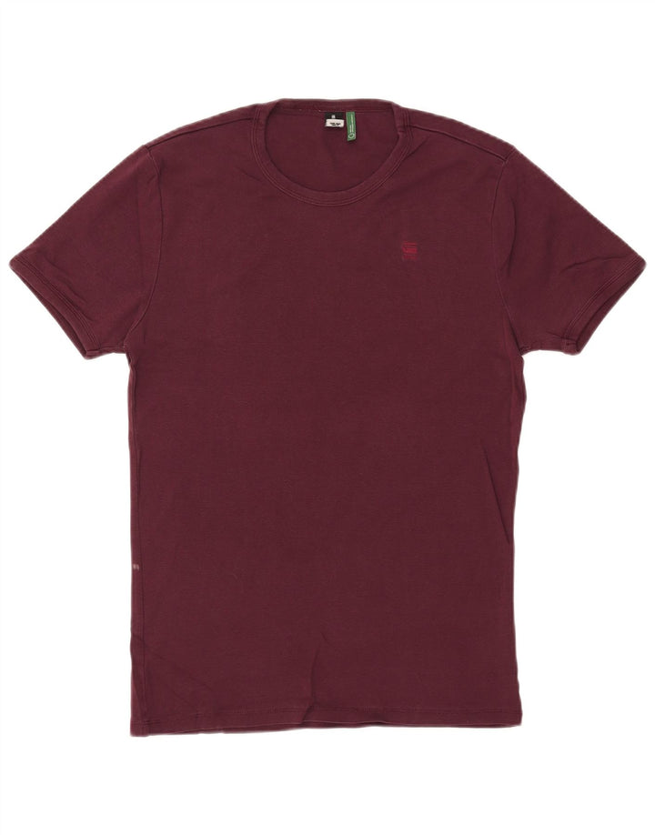 T-shirt da uomo G-STAR Top grande in cotone bordeaux
