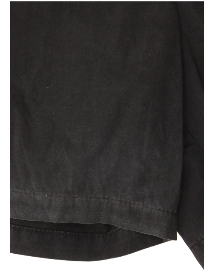 Pantaloncini chino da donna Marks & Spencer UK 12 medi W32 cotone nero