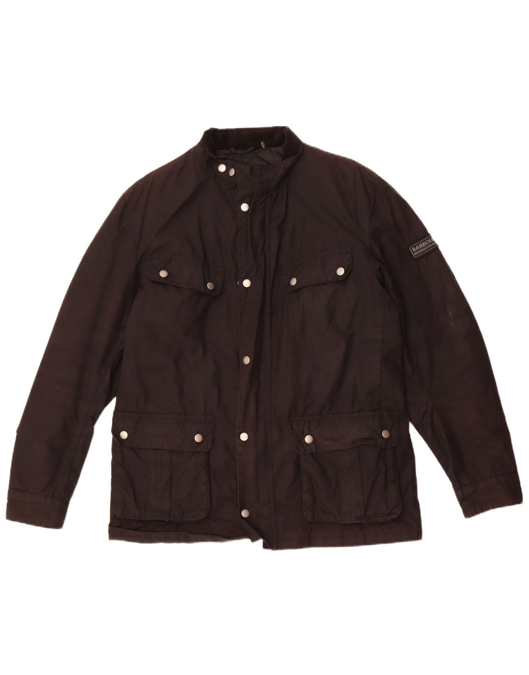 Giacca da uomo in cotone cerato Barbour UK 40 grande cotone nero