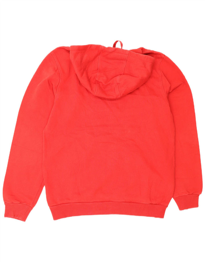 Maglione con cappuccio da uomo ADIDAS in cotone color block rosso medio