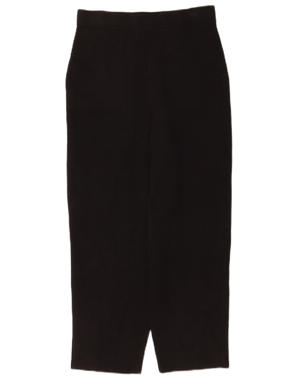 Pantaloni cropped Zara da donna medi W28 L24 viscosa nera