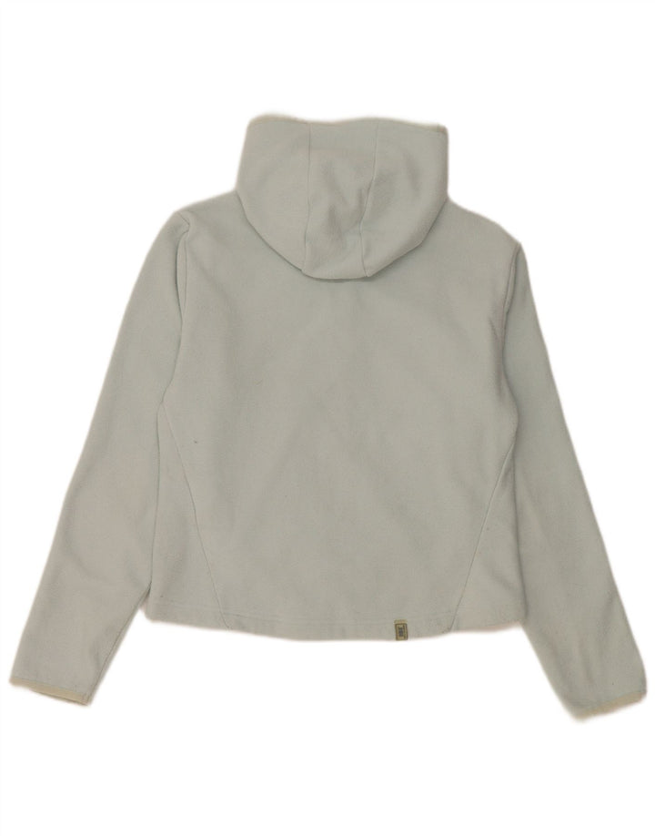 Giacca in pile con cappuccio corta da donna Helly Hansen UK 10 piccola poliestere blu