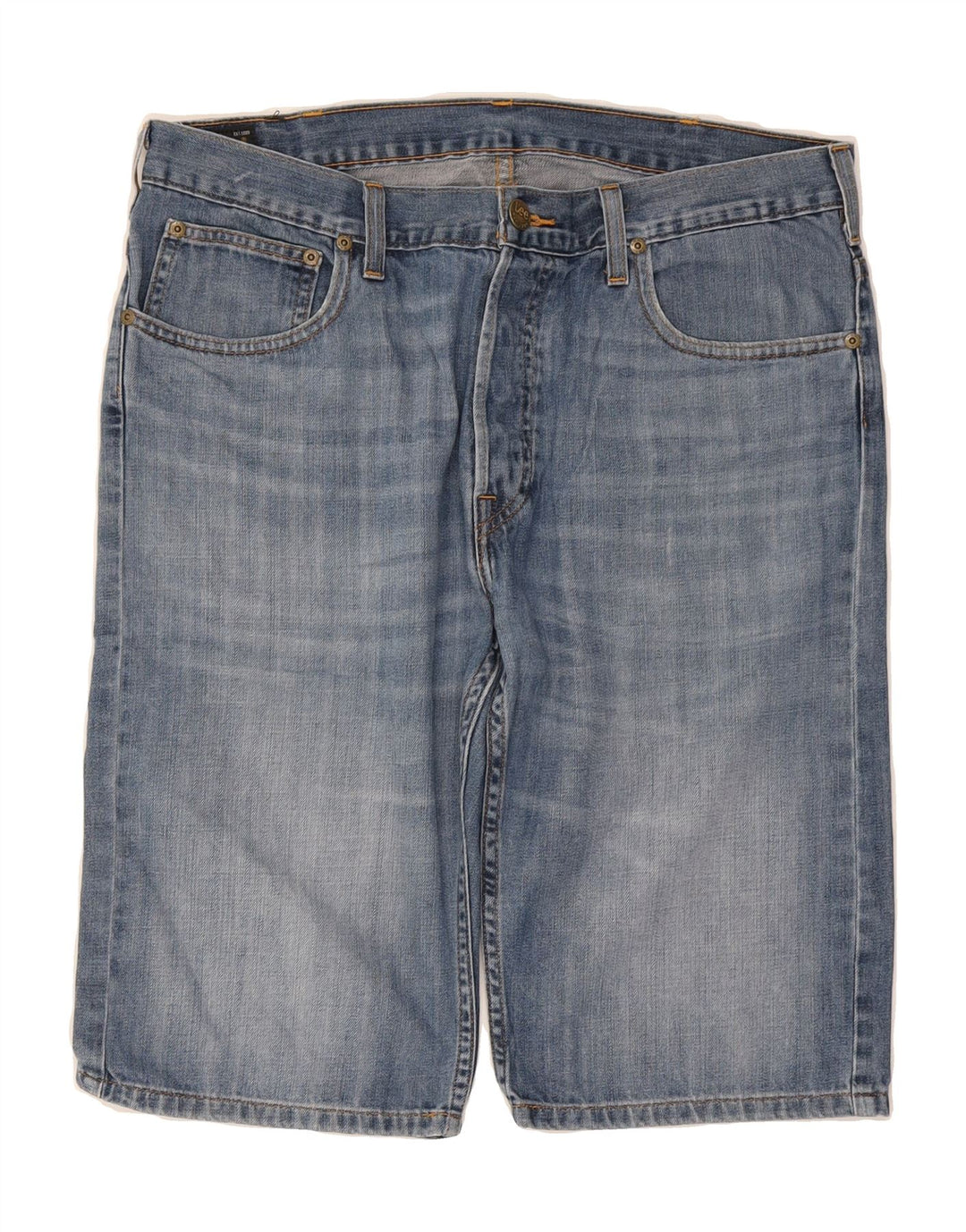 LEE Mens Rider Denim Shorts W33 Medium Blue Cotton Vintage Lee and Second-Hand Lee from Messina Hembry 