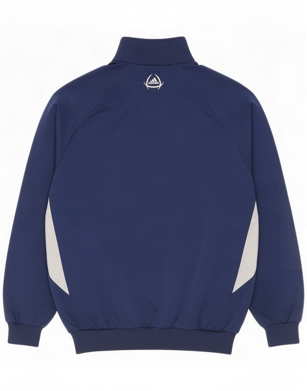 Adidas Giacca da tuta da uomo taglia 40/42 Large Blu navy Colourblock