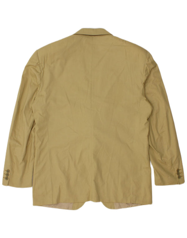 Giacca blazer da uomo a 2 bottoni Cacharel IT 52 XL in cotone beige