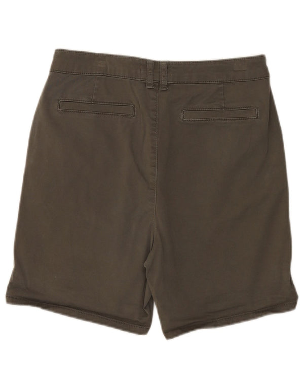 Pantaloncini chino da donna MINT VELVET UK 10 piccoli W28 cotone verde