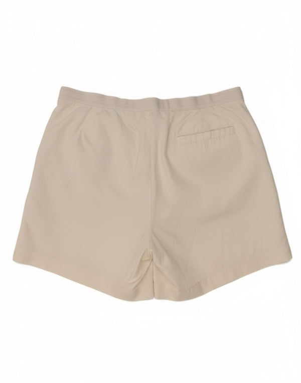 Pantaloncini chino con pegging a vita alta da donna Fila IT 50 XL W34 bianco sporco