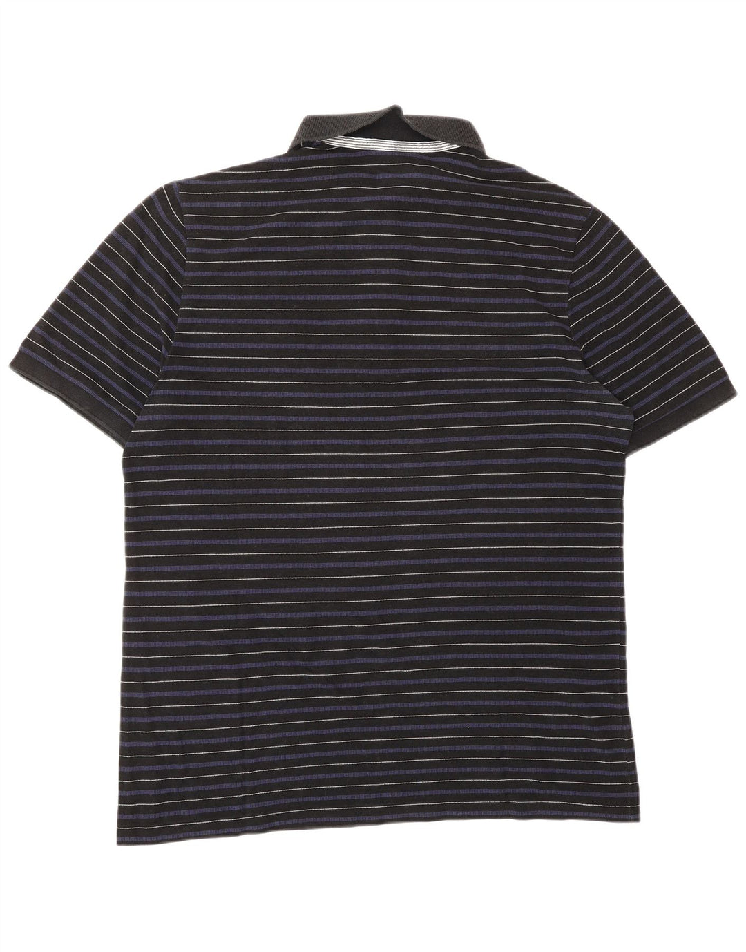 Polo da uomo Lacoste taglia 6 XL in Lyocell a righe blu navy