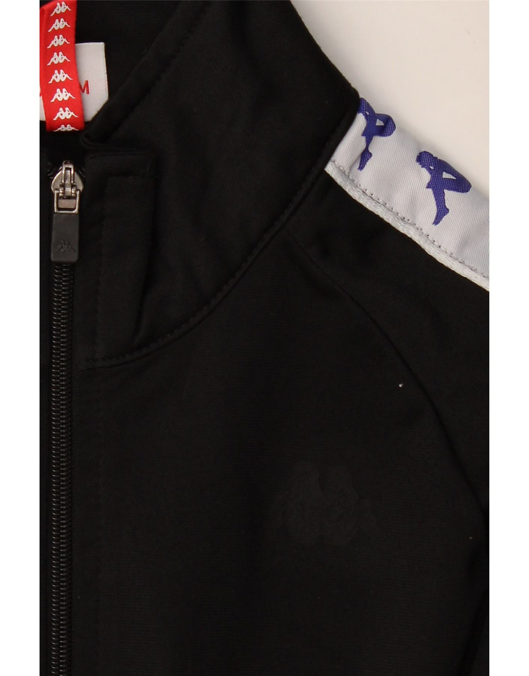 Giacca da tuta grafica da uomo KAPPA in poliestere color block medio nero