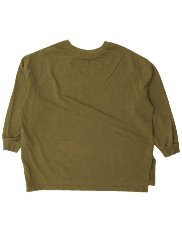 Felpa da donna con maniche a 3/4 Marks & Spencer UK 20 2XL Cachi