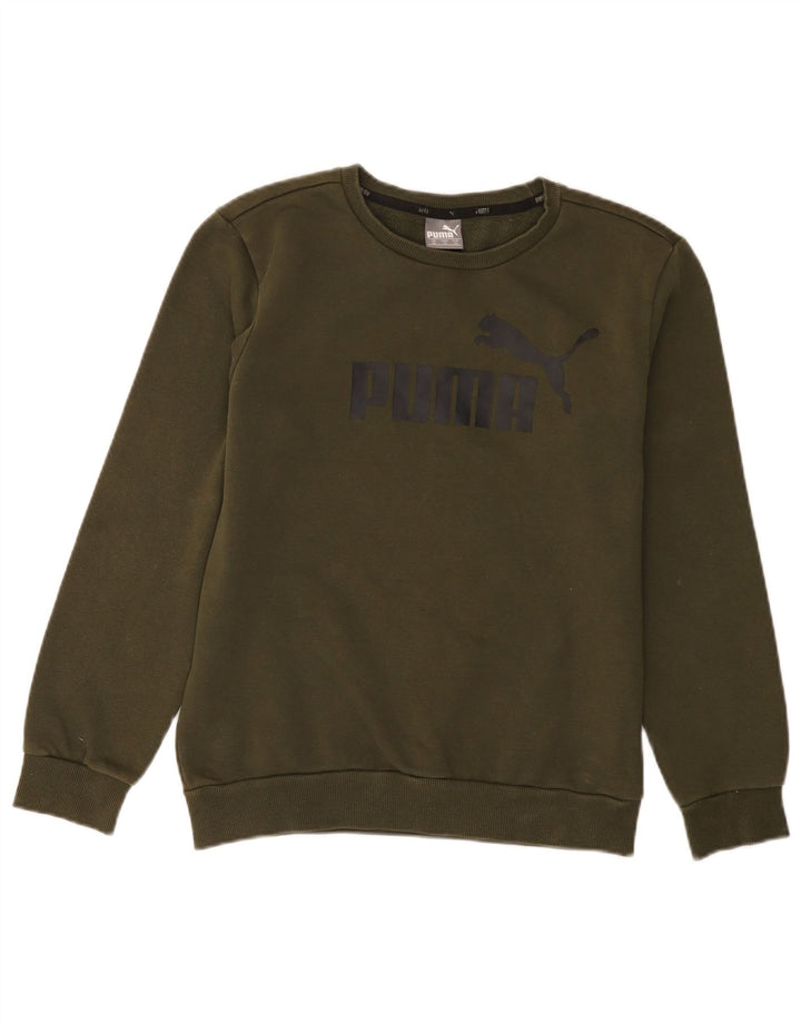 Felpa grafica da uomo Puma XS in cotone kaki