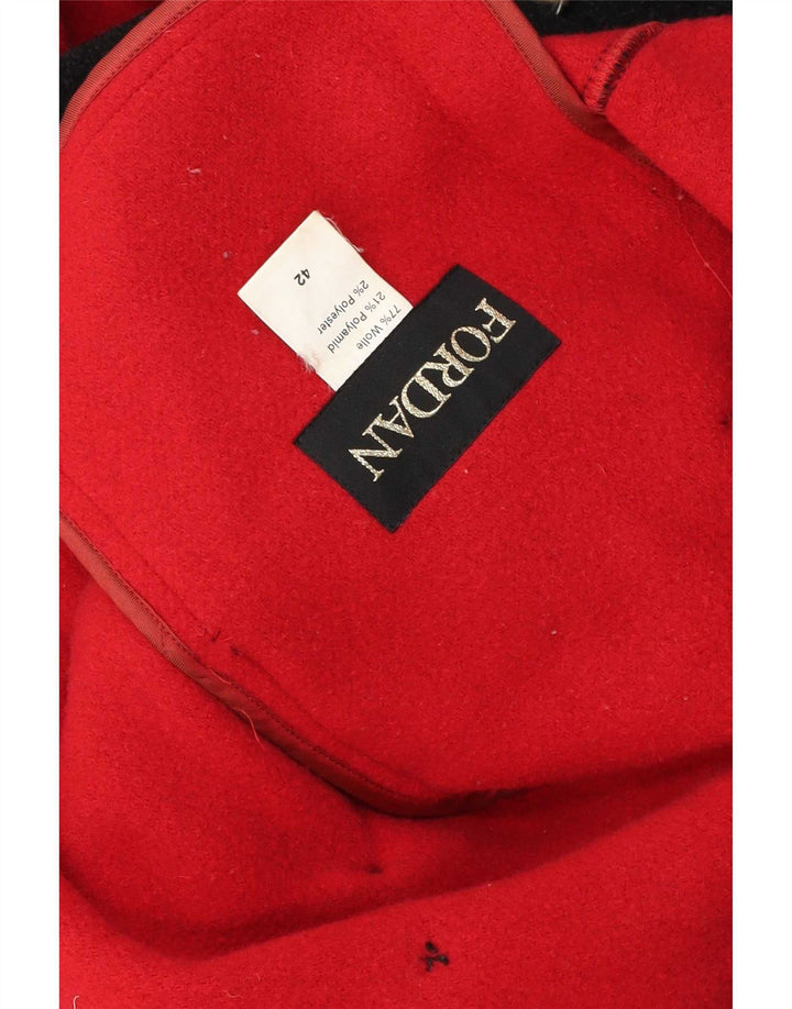 Soprabito oversize da donna vintage IT 42 in lana grigio medio