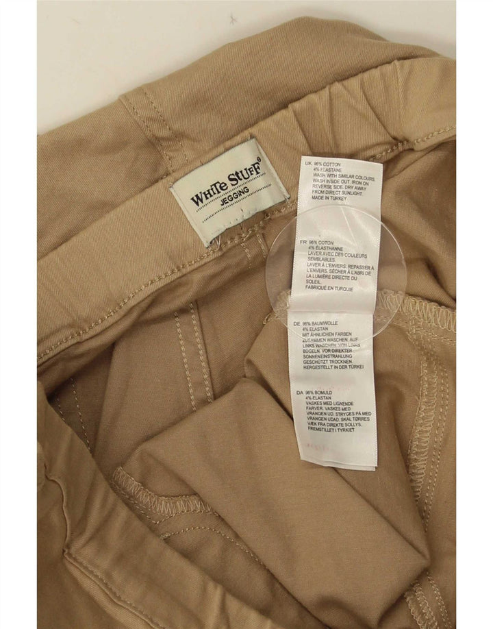 Pantaloni corti Jegging da donna di White Stuff UK 14 Medio W30 L25 Beige