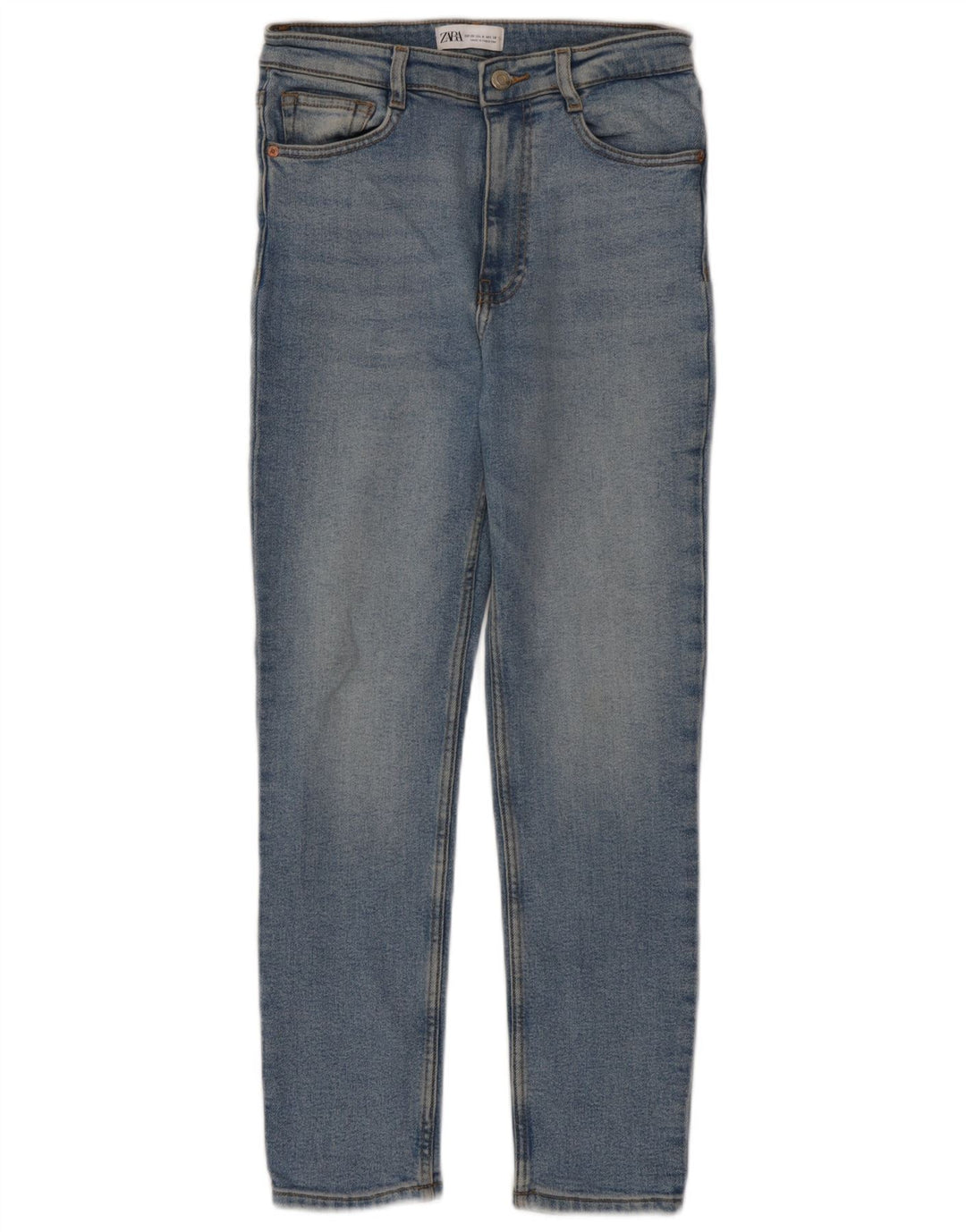 Jeans slim da donna Zara EU 38 Small W28 L26 Cotone blu