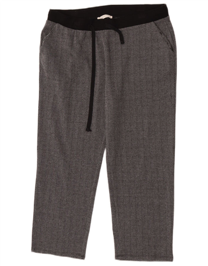 Pantaloni corti Zara Trafaluc da donna grandi W30 L23 grigi a spina di pesce