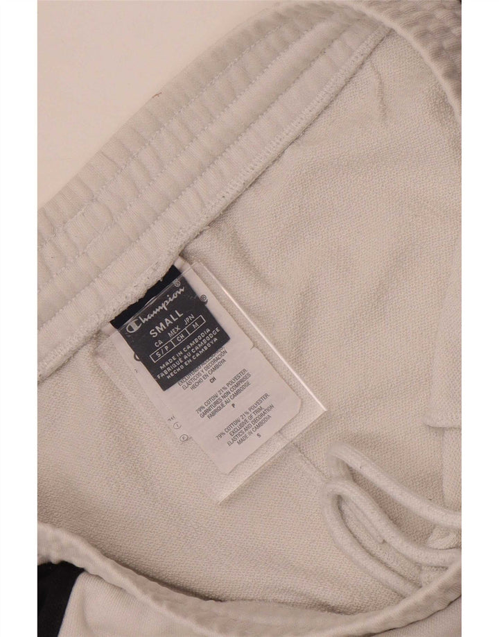 Pantaloncini sportivi da uomo Champion piccoli in cotone color block bianco