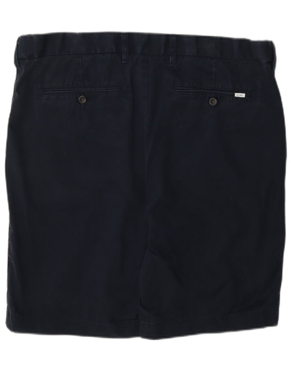 Pantaloncini chino da uomo Marks & Spencer W38 XL cotone blu navy