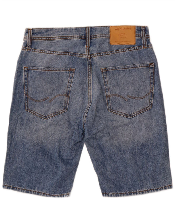 Pantaloncini di jeans regolari da uomo Jack & Jones piccoli W29 cotone blu