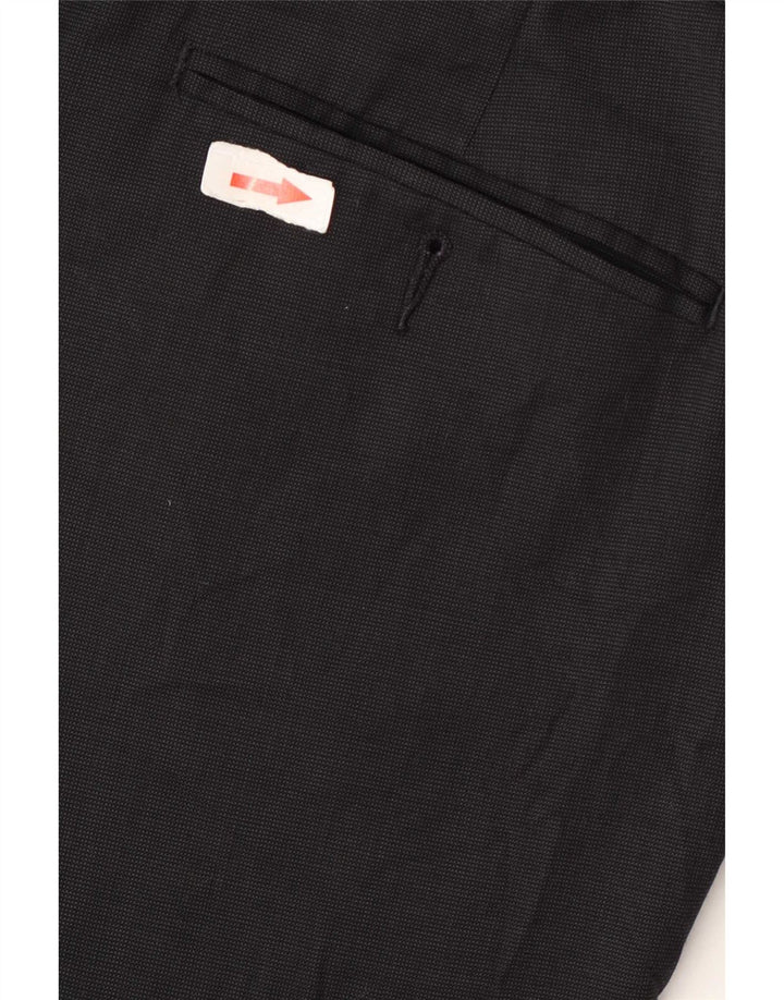 Pantaloni da abito vestibilità regolare da uomo Marks & Spencer W36 L29 lana blu navy