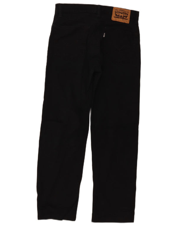 Levi's Mens 751 Straight Casual Trousers W30 L28 Black Cotton