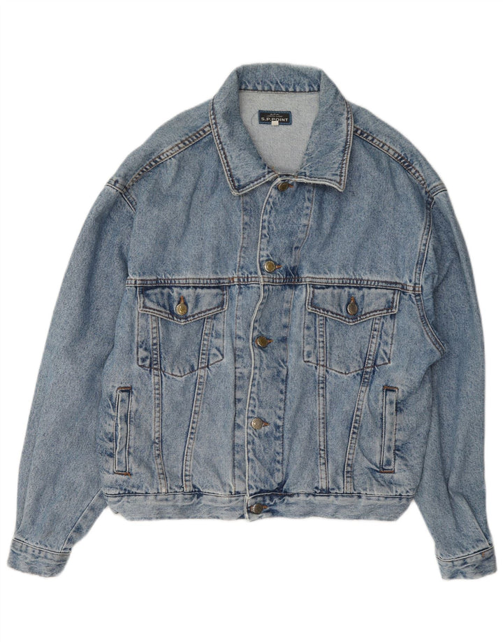Giacca di jeans vintage da uomo UK 38 blu medio