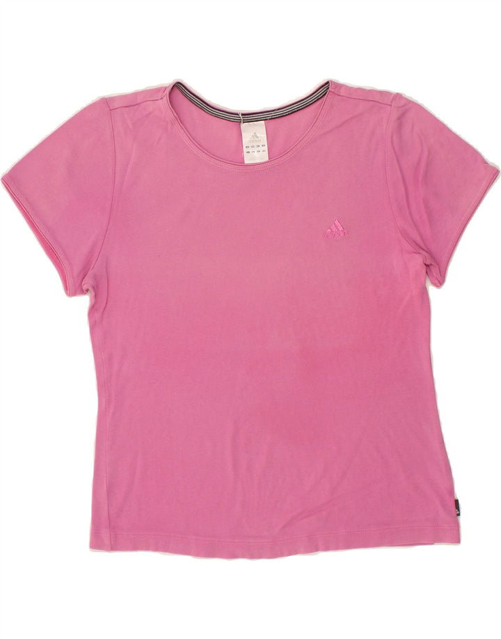 ADIDAS Womens T-Shirt Top UK 16 Large Pink Vintage Adidas and Second-Hand Adidas from Messina Hembry 