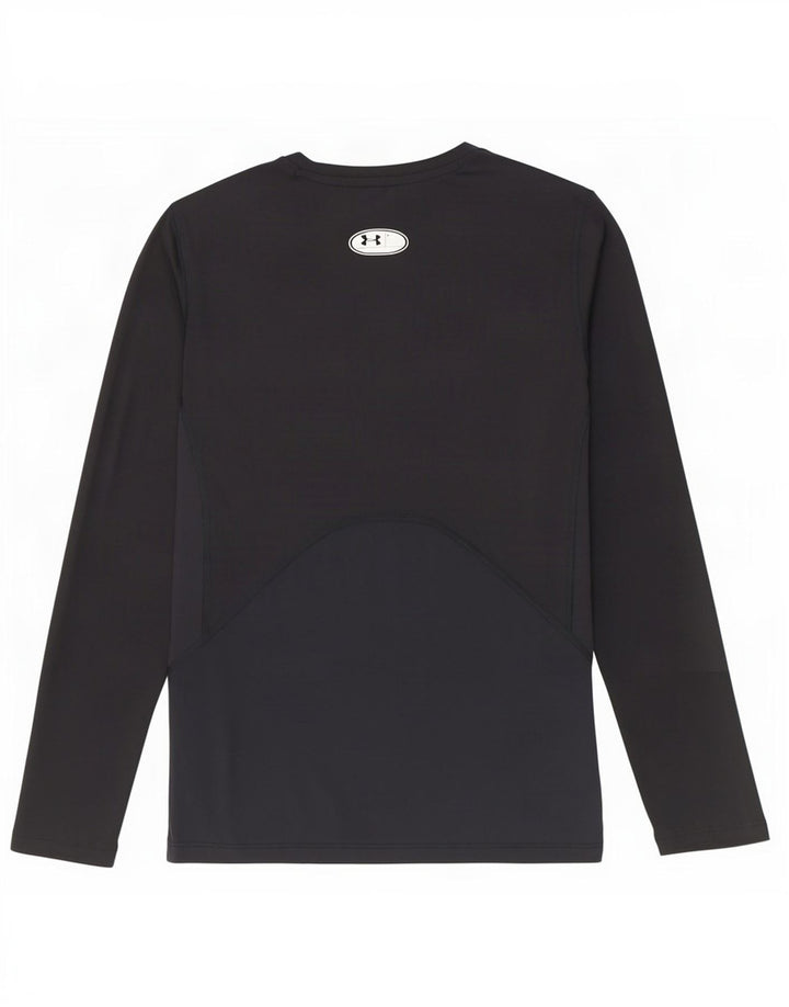 Under Armour Mens Heat Gear Top manica lunga grande poliestere nero