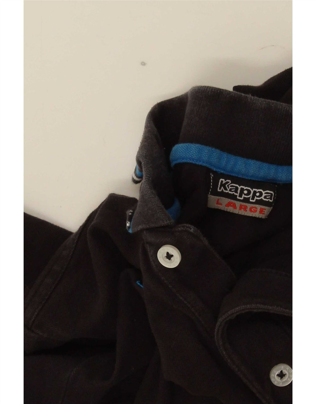 Polo Kappa Uomo Large a Righe Nere