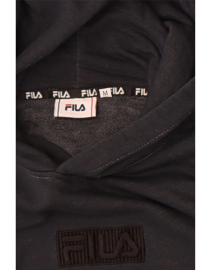 Felpa con cappuccio grafica da donna Fila UK 14 media nera