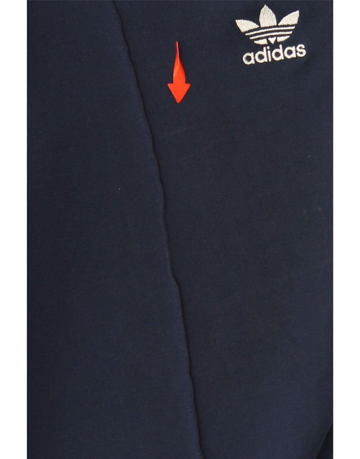 Pantaloni da tuta da uomo ADIDAS medio cotone blu navy