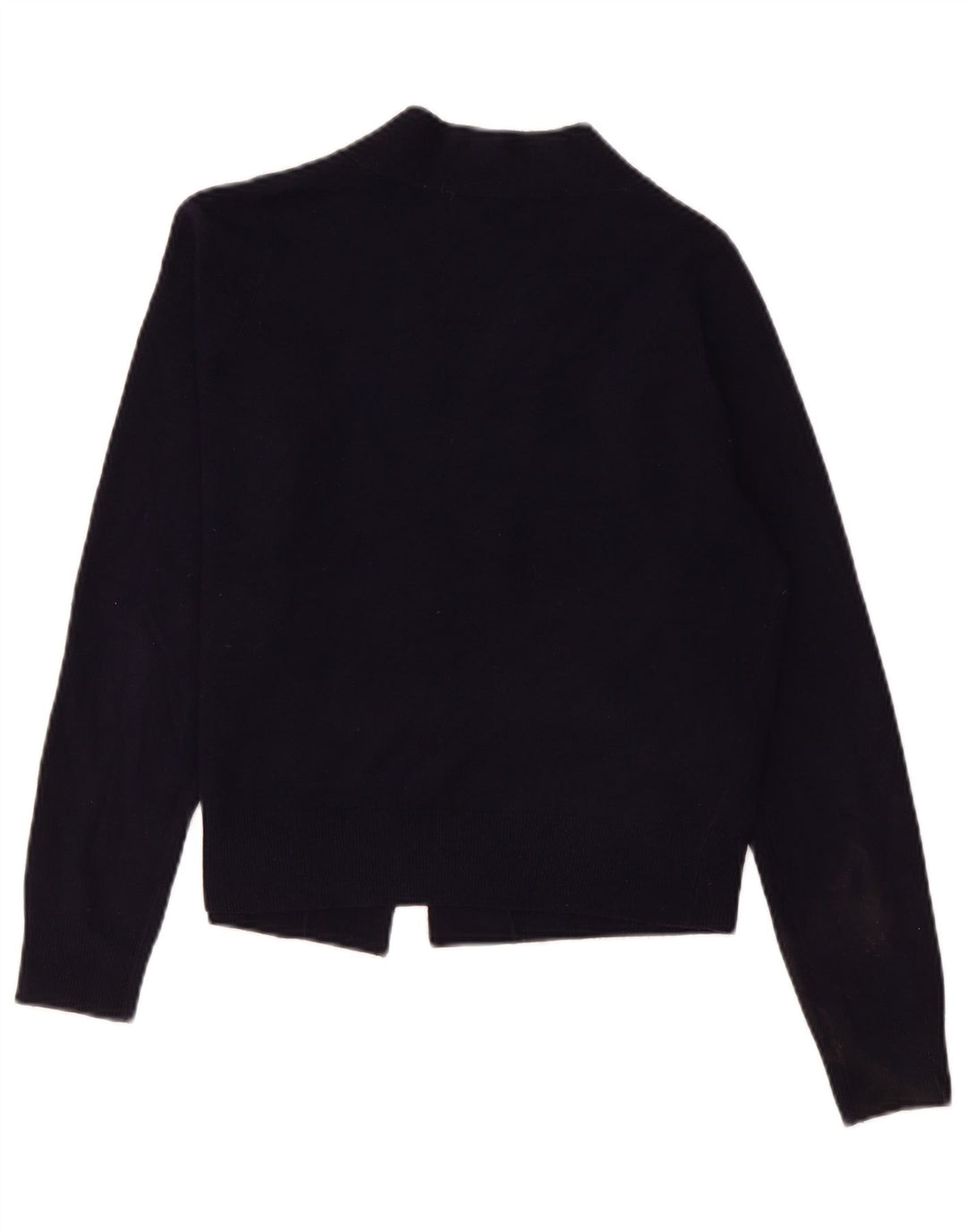 Maglione cardigan aperto corto da donna Marks & Spencer UK 14 medio blu navy