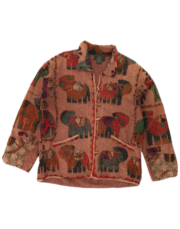 Borsone oversize da donna ORVIS UK 14 Marrone medio Stampa animalier