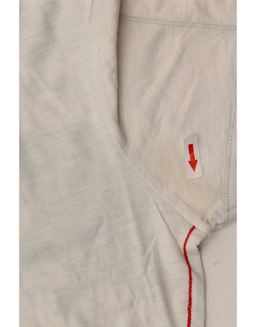 Desigual T-shirt grafica da uomo Top Small in cotone color block bianco
