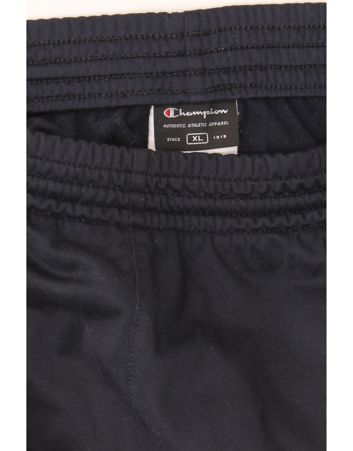 CHAMPION Mens Capri Tracksuit Trousers XL Navy Blue Polyester Vintage Champion and Second-Hand Champion from Messina Hembry 