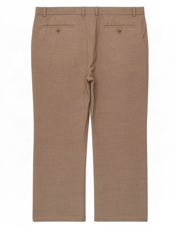 Pantaloni da abito dritti da uomo Marks & Spencer W42 L29 Lino beige