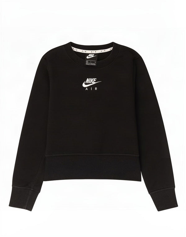 Felpa con grafica corta Nike da donna UK 10 piccola in cotone nero